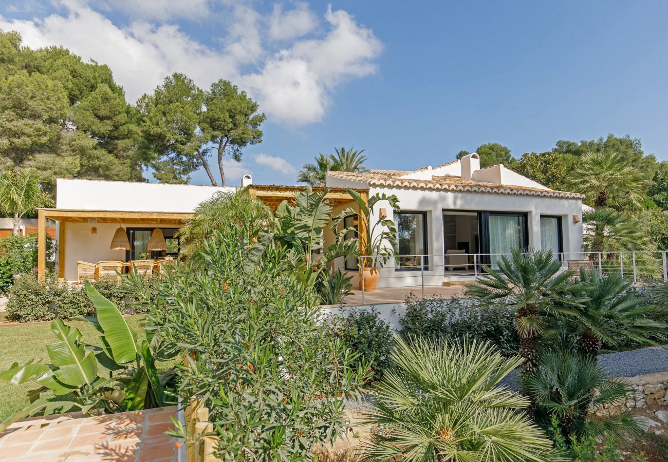 Mediterranean villa in Javea, overlooking the sea and coves, Spain.